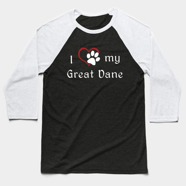 I love my Great Dane Baseball T-Shirt by swiftscuba